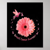 Zonnebloem Roze Borstkanker Aw Poster (Voorkant)