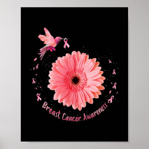 Zonnebloem Roze Borstkanker Aw Poster