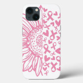 Zonnebloem roze Borstkanker Awareness Case-Mate iPhone Case (Achterkant)