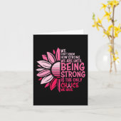Zonnebloem Roze Borstkanker Bewustheid Vrouwen War Kaart (Gele Bloem)