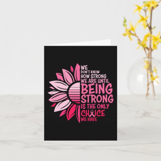 Zonnebloem Roze Borstkanker Bewustheid Vrouwen War Kaart (Gele Bloem)