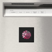 Zonnebloem Roze Borstkanker Bewustheid Vrouwen War Magneet (Insitu (Vaatwasser))