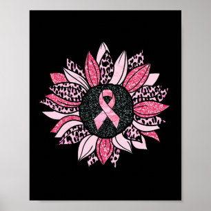Zonnebloem Roze Borstkanker Bewustheid Vrouwen War Poster