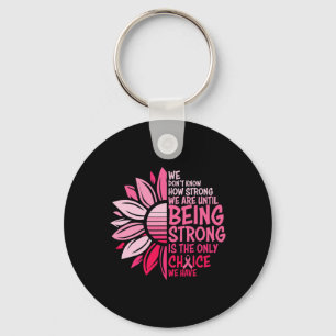 Zonnebloem Roze Borstkanker Bewustheid Vrouwen War Sleutelhanger