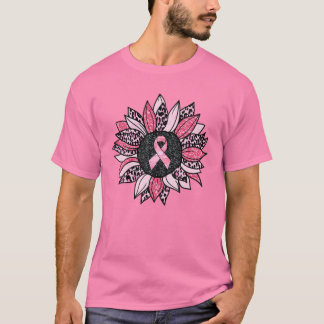 Zonnebloem Roze Borstkanker Bewustheid Vrouwen War T-shirt