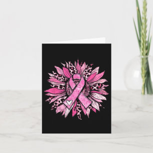 Zonnebloem roze borstkanker bewustzijn vrouwen mei kaart