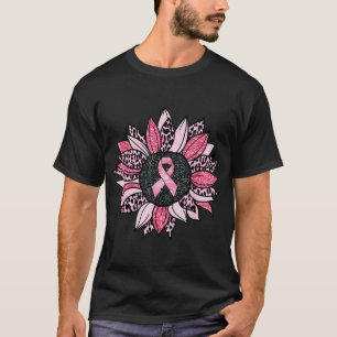 Zonnebloem Roze Borstkanker Bewustzijn Vrouwen T-shirt