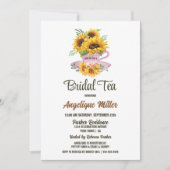 Zonnebloem Roze Rozenbruin Tea Kaart (Voorkant)