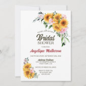 Zonnebloem Roze Vrijgezellenfeest Kaart (Voorkant)