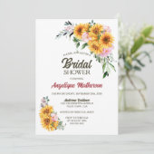 Zonnebloem Roze Vrijgezellenfeest Kaart (Staand voorkant)