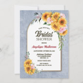 Zonnebloem Roze Vrijgezellenfeest van Floral Arch Kaart (Voorkant)