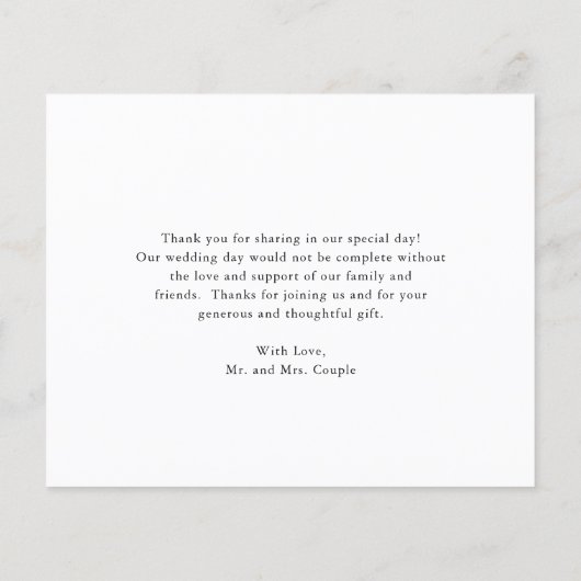 Zonnebloem Rozen budget Weddenschap Hartelijk dank (Achterkant)