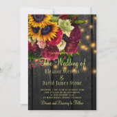 Zonnebloem rozen, plattelandshout kaart (Voorkant)