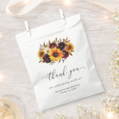 Zonnebloem Rozen Rood Paars Rustic Fall Weddenscha Bedankzakje (Geknipt)