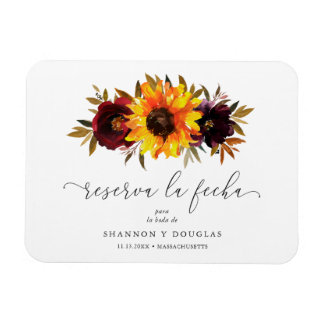 Zonnebloem Rozen Rustige Herfst Spaans behalve dat Magneet