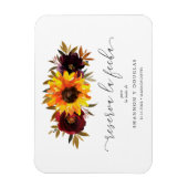 Zonnebloem Rozen Rustige Herfst Spaans behalve dat Magneet (Verticaal)