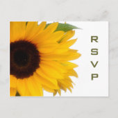 Zonnebloem RSVP-Briefkaart Uitnodiging Briefkaart (Voorkant)