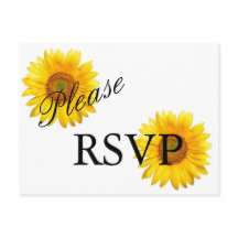 Zonnebloem RSVP-Briefkaart