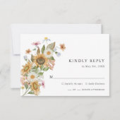 Zonnebloem RSVP Kaart (Voorkant)