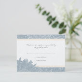 Zonnebloem RSVP-kaart: Oranje RSVP Kaartje (Staand voorkant)