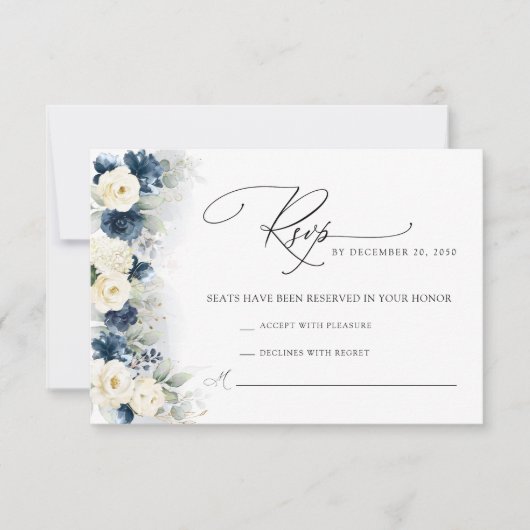 Zonnebloem RSVP-Kaart RSVP Kaartje (Voorkant)