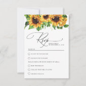 Zonnebloem RSVP-Kaart RSVP Kaartje (Voorkant)