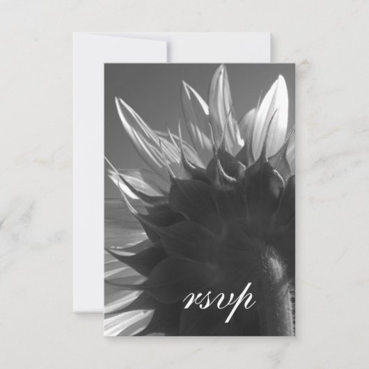 Zonnebloem RSVP Kaartje (Voorkant)