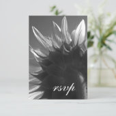 Zonnebloem RSVP Kaartje (Staand voorkant)