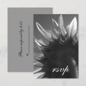 Zonnebloem RSVP Kaartje (Voorkant / Achterkant)