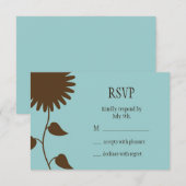 Zonnebloem RSVP op Blauwe Kaartje (Voorkant / Achterkant)