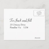 Zonnebloem RSVP Uitnodiging Briefkaart (Achterkant)