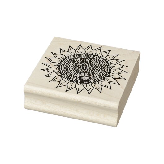 Zonnebloem rubber stempel, crafting stempel (Stempel)