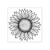 Zonnebloem Rubberstempel (Afrduk)