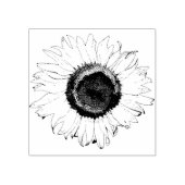 Zonnebloem Rubberstempel (Afrduk)