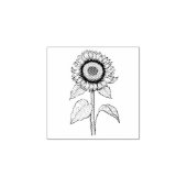 Zonnebloem Rubberstempel (Afrduk)