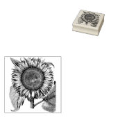 Zonnebloem Rubberstempel (Gestempeld)