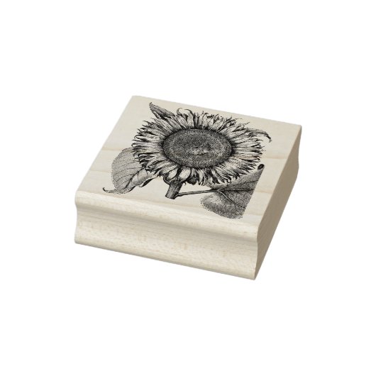 Zonnebloem Rubberstempel (Stempel)