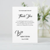 Zonnebloem | Rustic Americana Hartelijk dank Kaart (Staand voorkant)