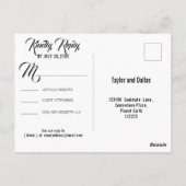 Zonnebloem | Rustic Americana RSVP Briefkaart (Achterkant)