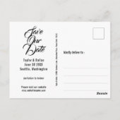 Zonnebloem | Rustic Americana Save the Date Briefkaart (Achterkant)