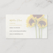 Zonnebloem Rustic Modern Stijlvol Visitekaartje (Achterkant)