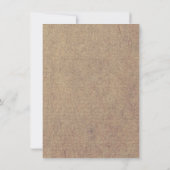  Zonnebloem Rustic Wedding Invitations Kaart (Achterkant)