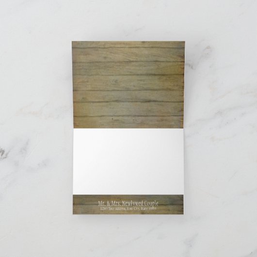 Zonnebloem Rustiek Country Mason Jar Fairy Lights Bedankkaart (Binnen)