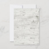 Zonnebloem & Rustiek Hout Boerderij Bruiloft Dank  Bedankkaart (Achterkant)