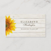 Zonnebloem. Rustieke bloem. Bloemvakman Visitekaartje (Voorkant)