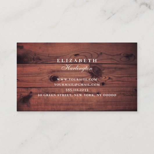 Zonnebloem. Rustieke bloem. Country professional Visitekaartje (Achterkant)