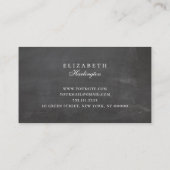 Zonnebloem. Rustieke bloem. schoolbordprofessional Visitekaartje (Achterkant)