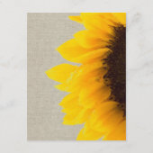 Zonnebloem rustieke bruiloft accommodaties Kaart (Achterkant)