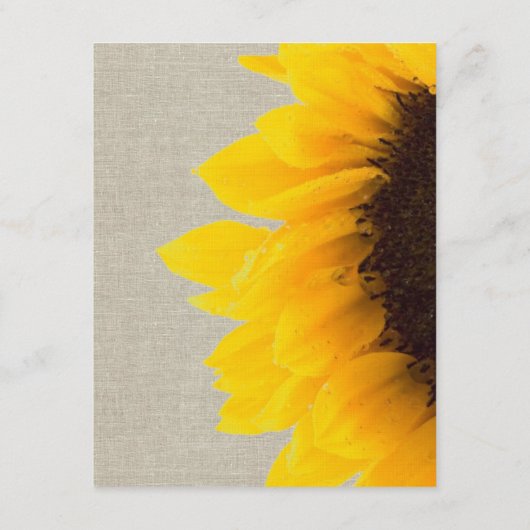 Zonnebloem rustieke bruiloft accommodaties Kaart (Achterkant)