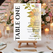 Zonnebloem Rustieke Flora Tafel Zitkaart